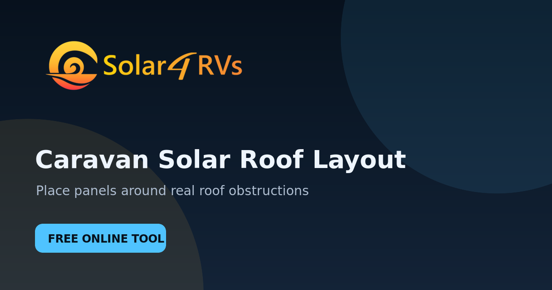 Caravan Solar Roof Layout Builder planning tool from Solar 4 RVs