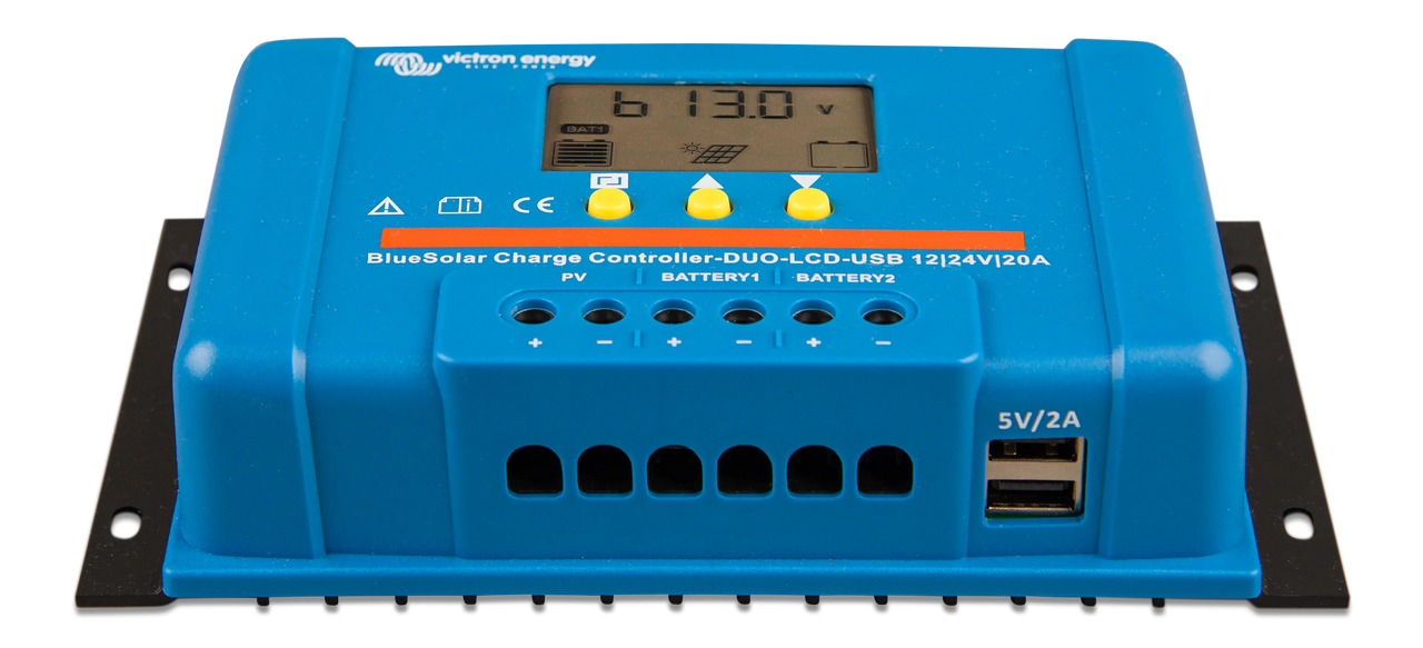 Victron 12/24V 20A BlueSolar PWM-LCD&USB (DUO Dual Battery) Solar Charge Controller