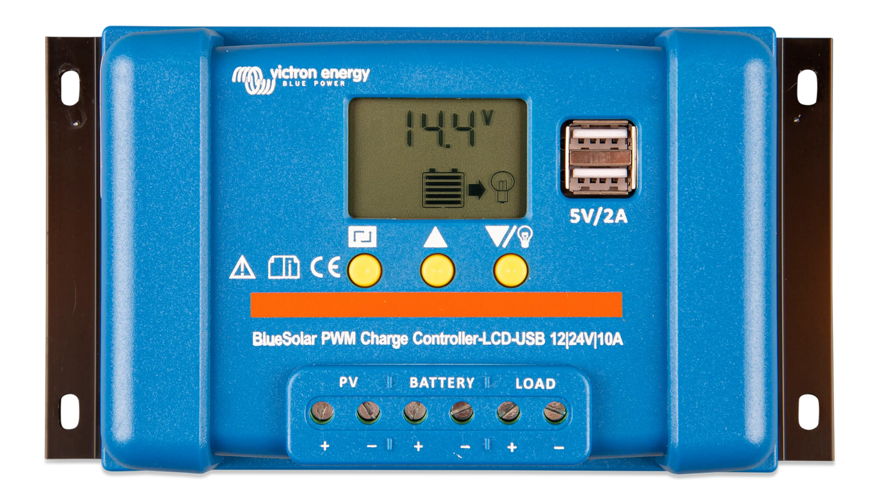 Victron 12/24V 10A BlueSolar PWM-LCD & USB Solar Charge Controller