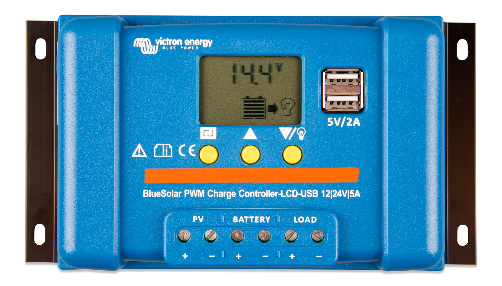 Victron 12/24V 5A BlueSolar PWM-LCD & USB Solar Charge Controller