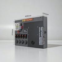 Control hub dimensions measuring 428mm wide, 315mm high and 125mm deep