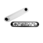 Exotronic 150A black busbar with clear cover removed showing four M8 studs