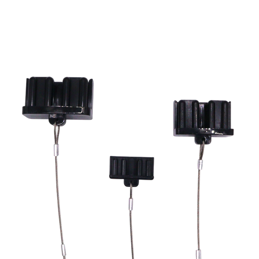 Front and top views of black 175A Anderson plug dust covers