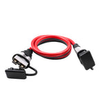 1m 8AWG 50A Anderson style extension lead with protective dust caps