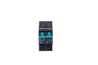 Front view of 16A DC circuit breaker in OFF position with green safety indicators visible