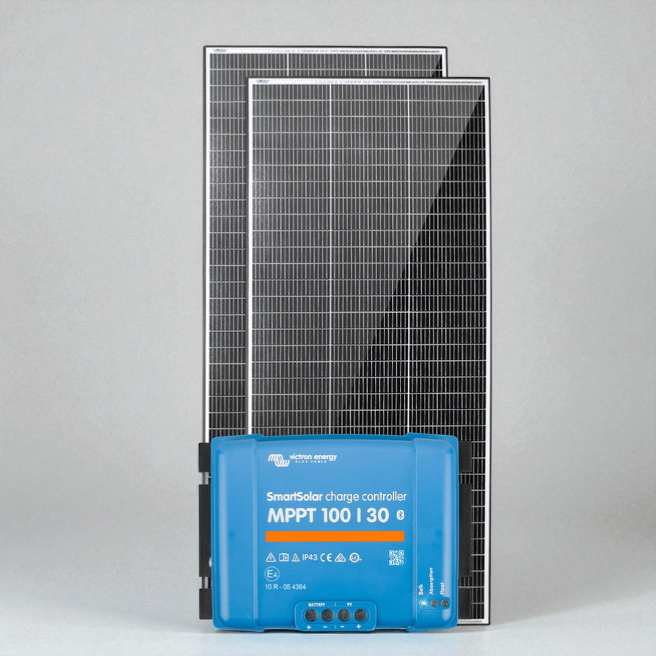 Exotronic 2x 220w Solar Panel & Victron SmartSolar MPPT 100/30 Bundle