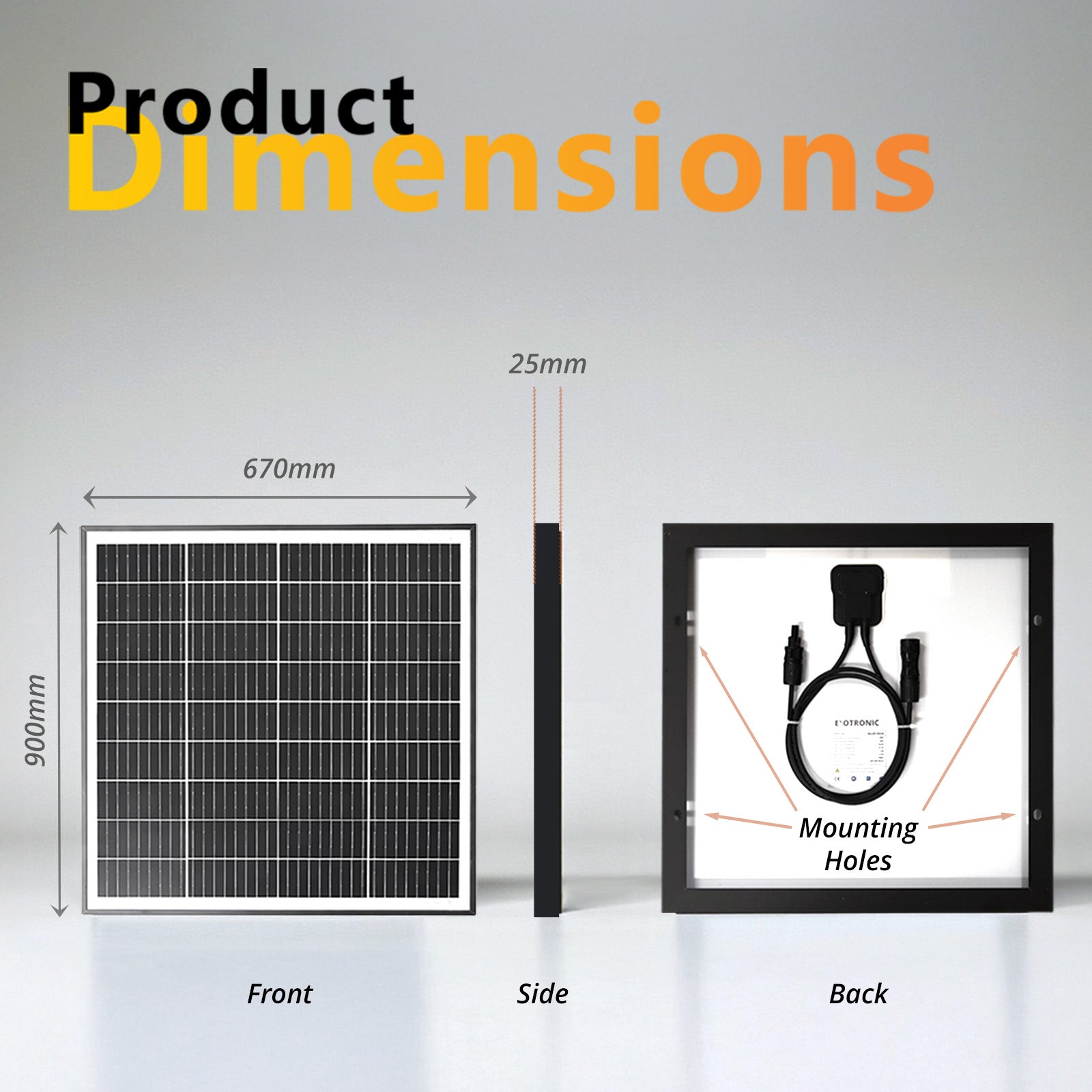 Exotronic 30W Fusion Fixed Solar Panel