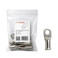 10 pack of 35mm² tinned copper bellmouth lugs with M10 stud hole and one loose lug