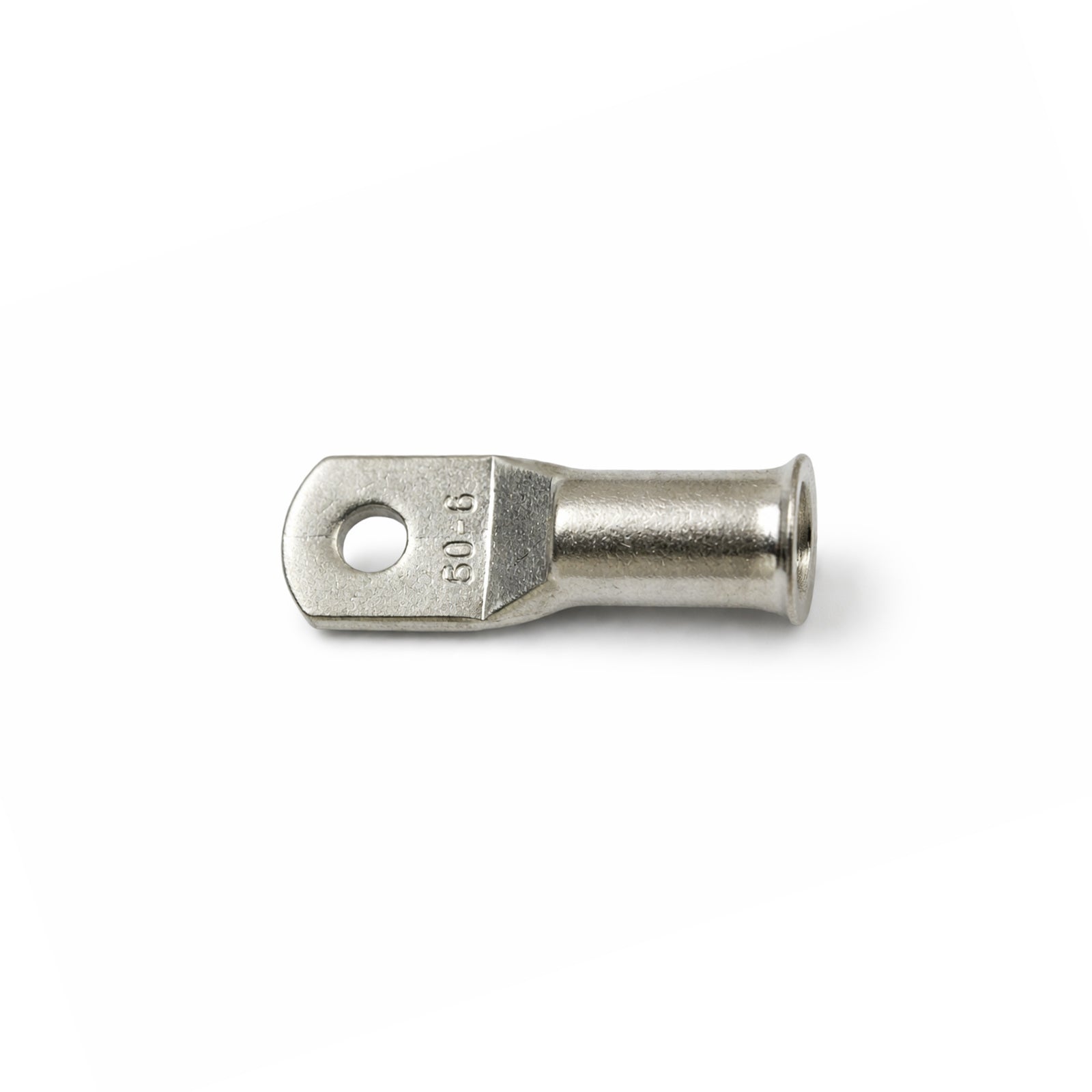 Single 50mm² tinned copper lug with bellmouth entry and M6 stud hole