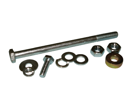 Balmar 6-0020 alternator installation hardware kit for Yanmar engines: long pivot bolt, spacer, nuts and washers