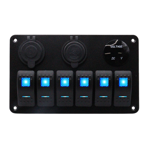 Sockets and switch panels
