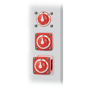 Blue Sea 300A Red Mini m-Series 3 Position (OFF/1/2) Battery Selector Switch