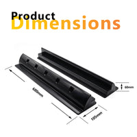 Black Solar Bracket with Dimensions