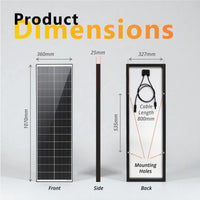 Exotronic 80W (Narrow) Fusion Fixed Solar Panel