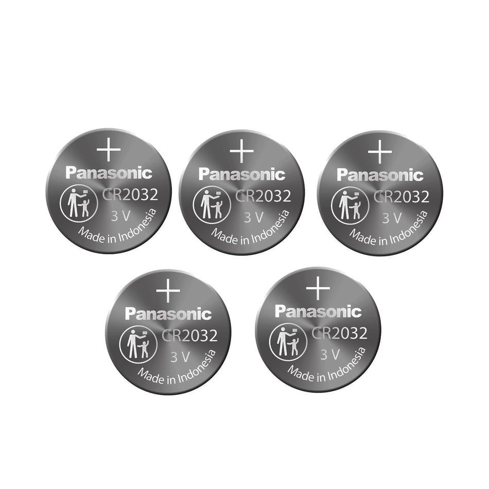 5x Panasonic CR2032 Replacement Batteries to Suit Mopeka
