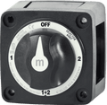 Blue Sea Mini Switch Battery m-Series Selector Black - 4 Position OFF/1/2/1+2 Main Image