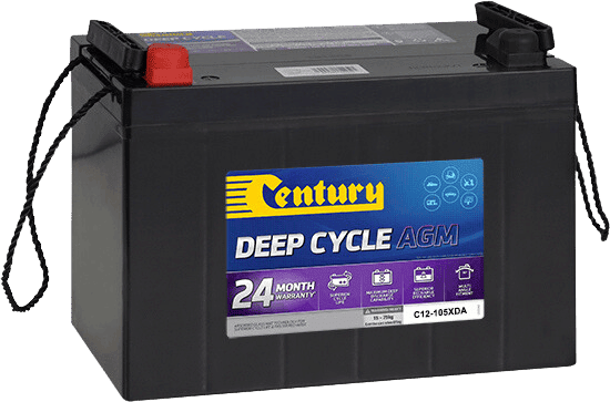 Century 12V 105Ah Deep Cycle AGM Battery Main Image
