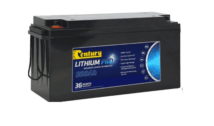 Century 12V 200Ah Lithium Pro Bluetooth Battery Main Image