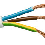 2.5mm² 3 Core Black Flexible Mains Cable per Metre Main Image