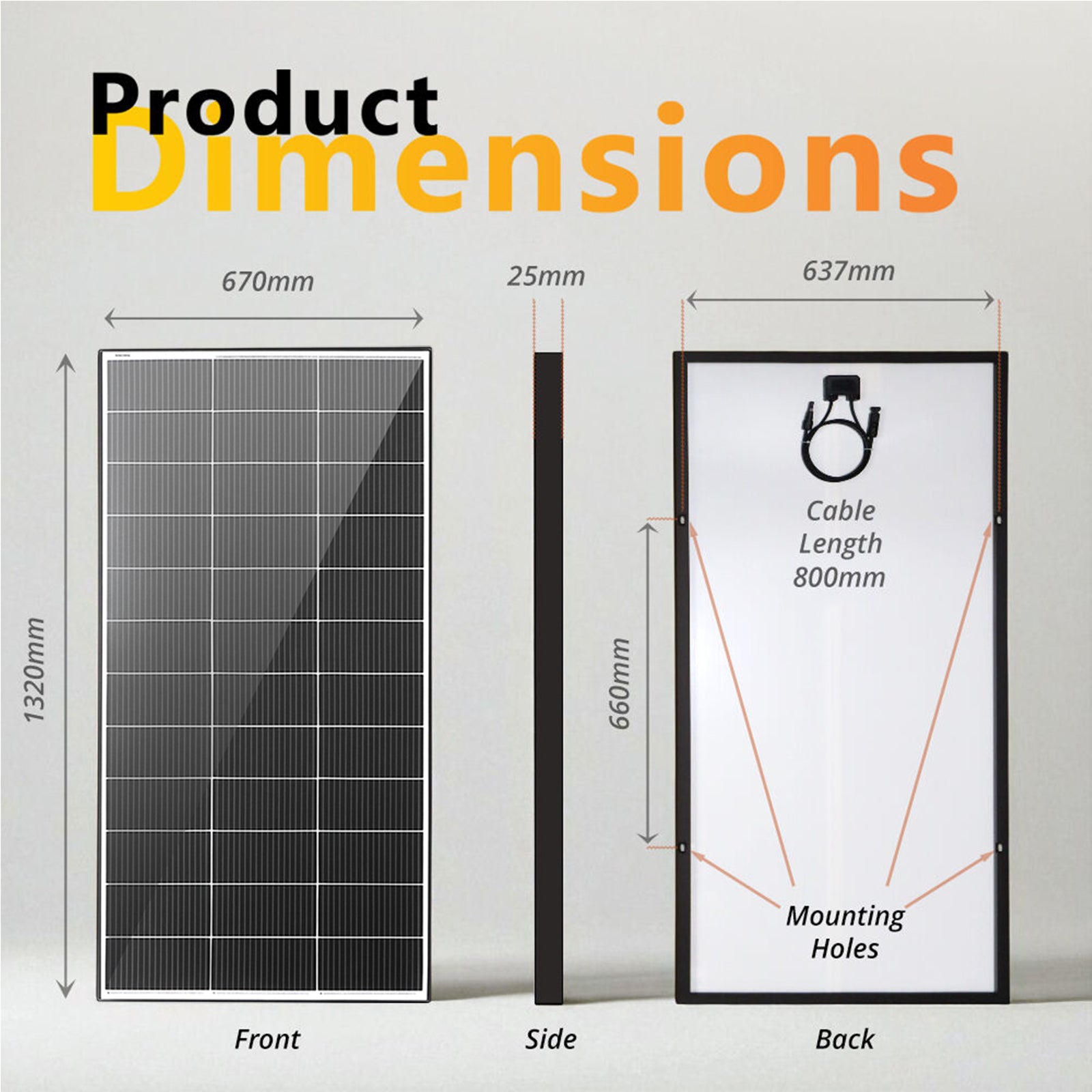 Exotronic 200W Fusion Fixed Solar Panel
