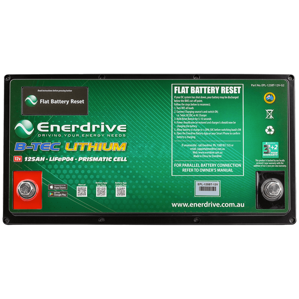 Enerdrive 12V 125Ah ePower B-TEC Lithium Battery G2 2