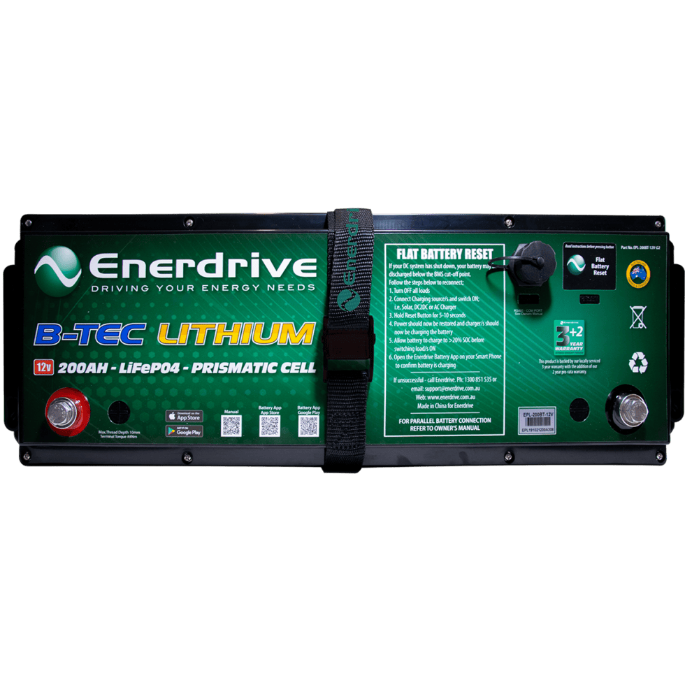 Enerdrive 12V 200Ah ePower B-TEC Lithium Battery G2 4