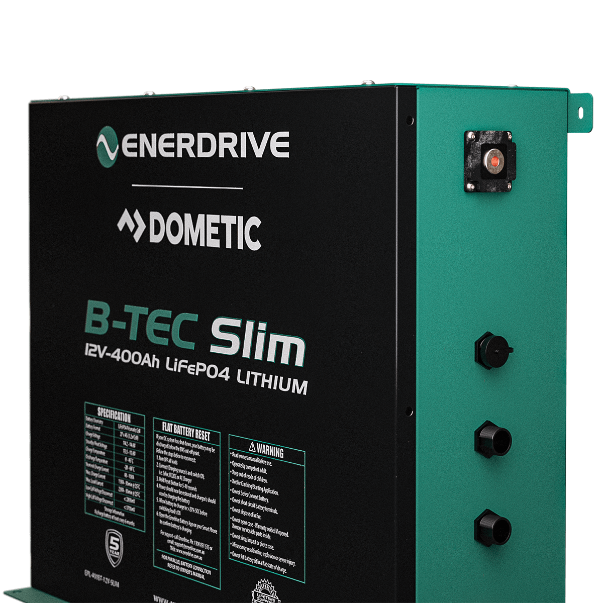 Enerdrive 12V 400Ah ePower B-TEC Slimline Lithium Battery 1