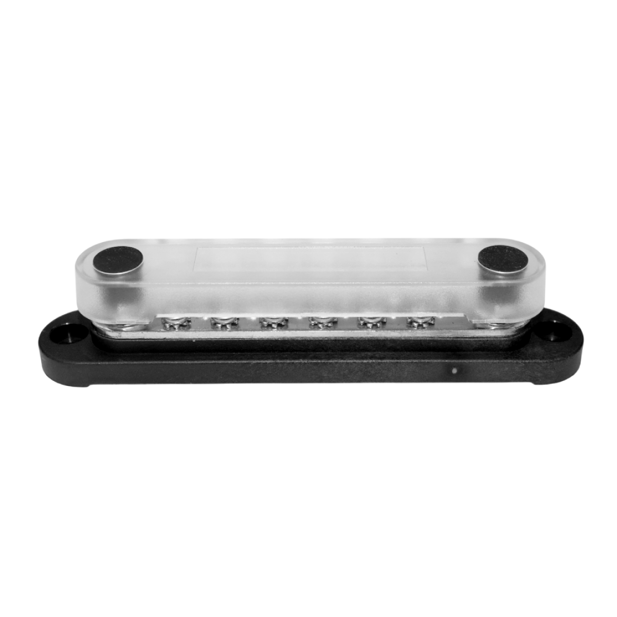 Exotronic 150A Black 2x M6 Stud Busbar with 12 Screws & Cover 3