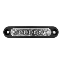 Exotronic 150A Black 2x M6 Stud Busbar with 5 Screws & Cover 1