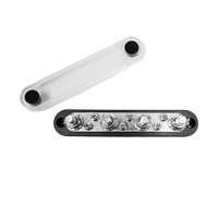 Exotronic 150A Black 4x M8 Stud & 6x Screw Busbar with Cover Main Image