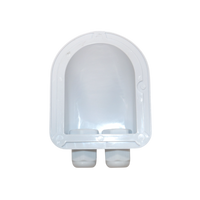 Exotronic 2 Gland White Cable Entry Cover (Lightweight ABS) 3