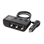 Exotronic 3 Way Car Cigarette Lighter Adaptor with PD 2x 36W QC3.0