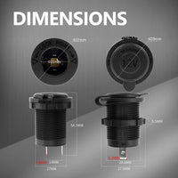 Exotronic Cigarette Lighter Socket with cover 2