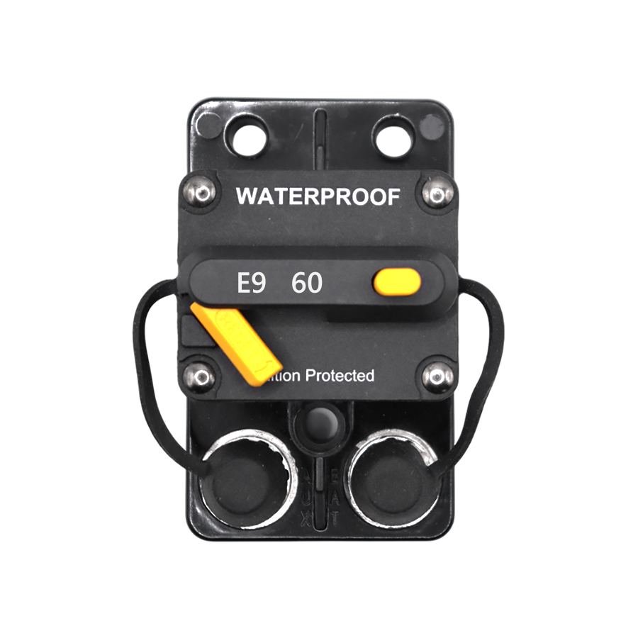 Exotronic 60A Surface Mount Waterproof DC Circuit Breaker - Side by Side