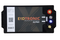 Exotronic 12V 340Ah Alpha IP67 Smart Bluetooth Lithium Battery