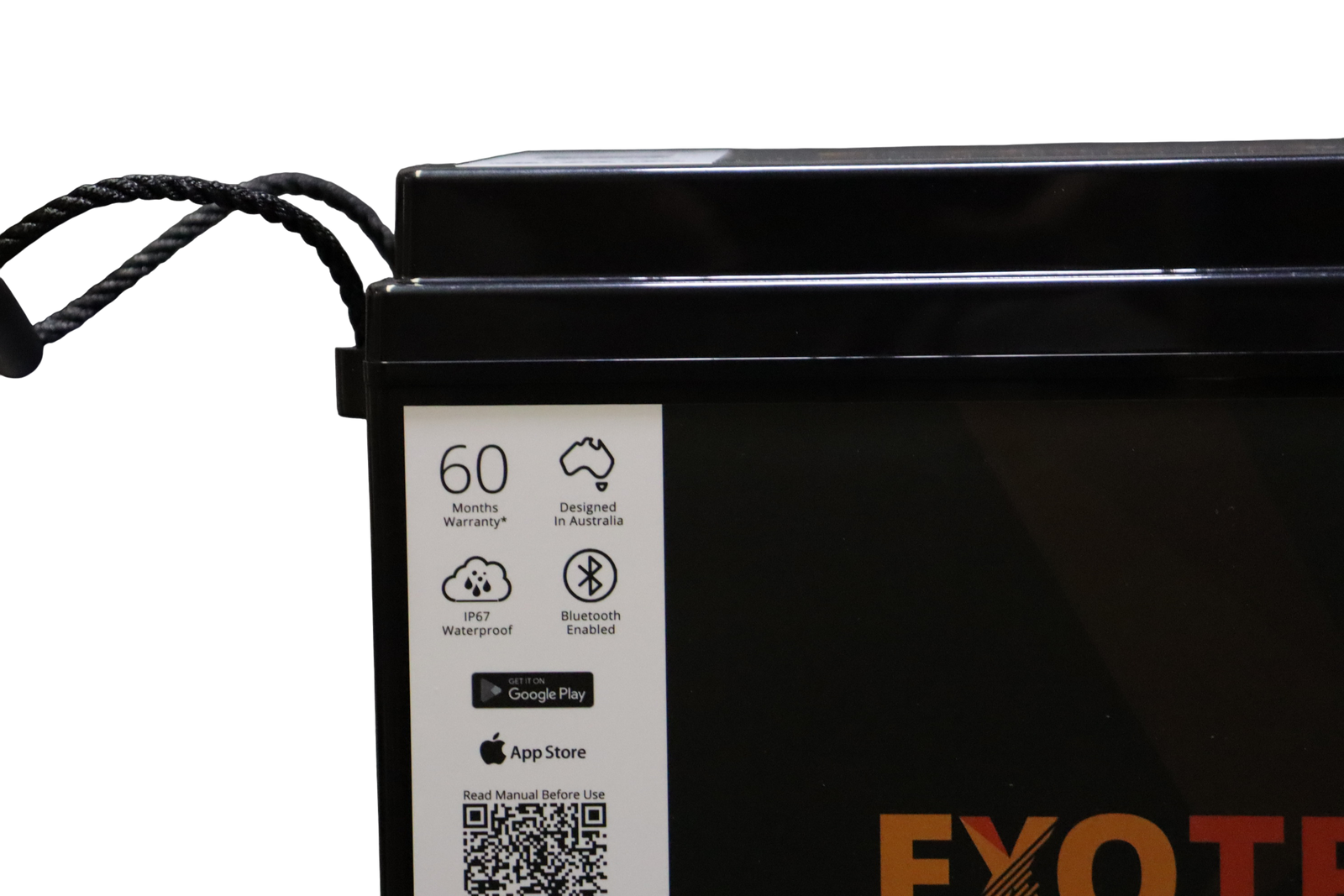 Exotronic 12V 340Ah Alpha IP67 Smart Bluetooth Lithium Battery