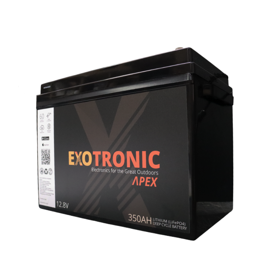 Exotronic 12V 350Ah Apex IP67 Smart Bluetooth Lithium Battery Main Image