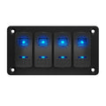 Exotronic 12/24V 4x LED Rocker Marine Switch Panel Main Image