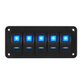 Exotronic 12/24V 5x LED Rocker Marine Switch Panel Main Image