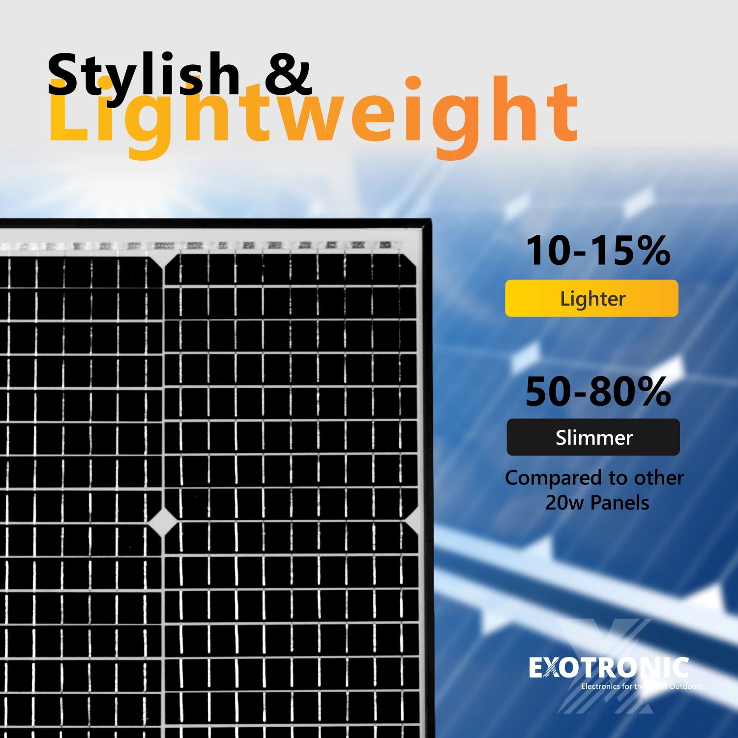 Exotronic 20W Fixed Solar Panel 7