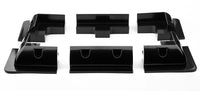Exotronic Black Solar Panel ABS Plastic Corner plus Mid Brackets Main Image