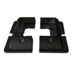 Exotronic Black Solar Panel ABS Plastic Corner Brackets - Set of 4 Main Image