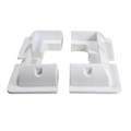 Exotronic White Solar Panel ABS Plastic Corner Brackets - Set of 4 Main Image