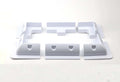 Exotronic White Solar Panel ABS Plastic Corner plus Mid Brackets Main Image