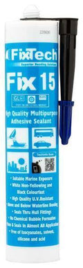 Fixtech Black Fix15 Adhesive Sealant 290ml Cartridge Main Image