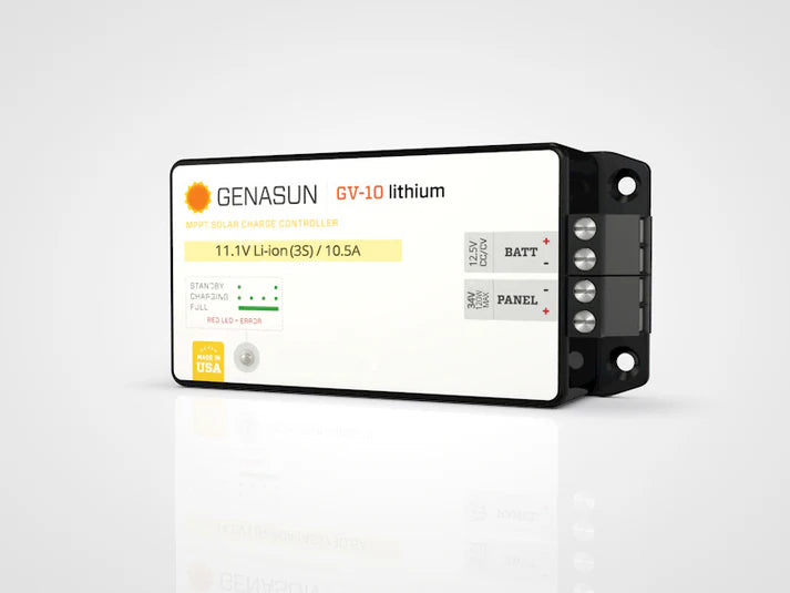 Genasun 12.5V 10.5A GV-10 Lithium MPPT Solar Charge Controller