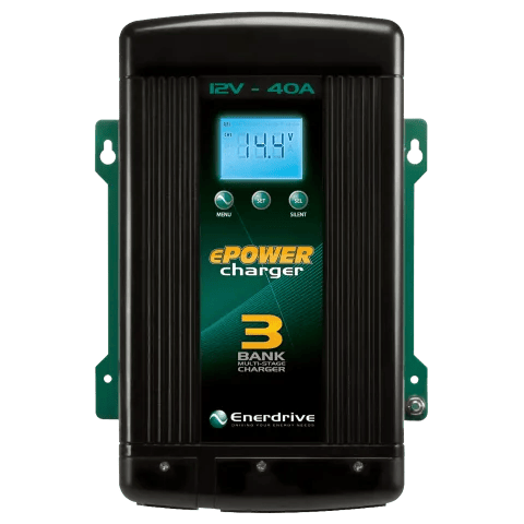 Enerdrive 12V 200Ah Lithium Battery Bundle Inc DCDC40 & AC40