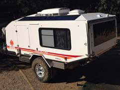 Solar installation on pop-top caravan