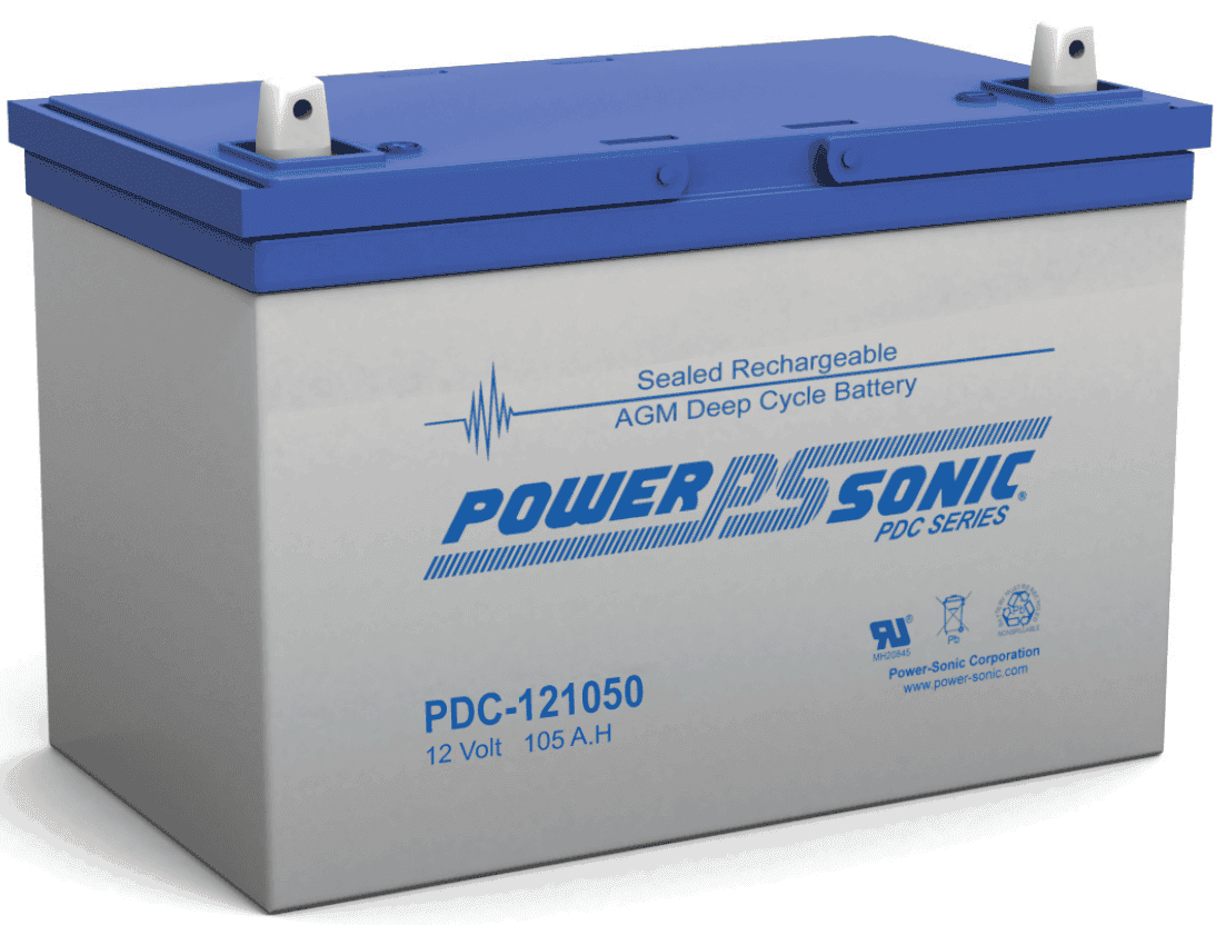 Power-Sonic 12V 105Ah AGM Deep Cycle Battery Main Image
