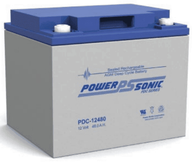 Power-Sonic 12V 48Ah AGM Deep Cycle Battery Main Image